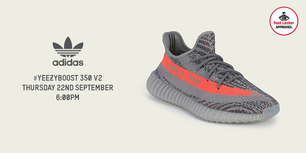 Foot Locker RELEASE UPDATE: The Adidas Originals YEEZY BOOST 350 V2 White/Core Black/Red Will Now Release On 11/16 In Stores And Facebook |